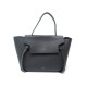 SAC A MAIN CELINE BELT CUIR GRAINE GRIS ANTHRACITE LEATHER HAND BAG PURSE 1600€