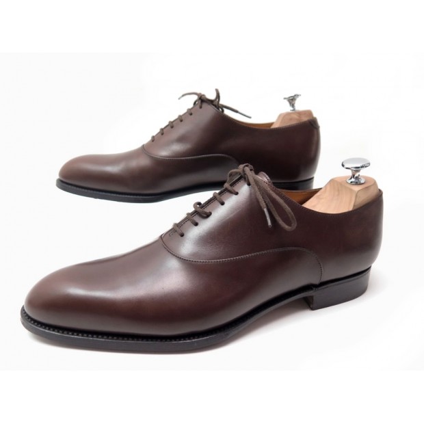 NEUF CHAUSSURES JM WESTON 486 RICHELIEU 6 OEILLETS 8.5C 42.5 CUIR BOX SHOES 750€