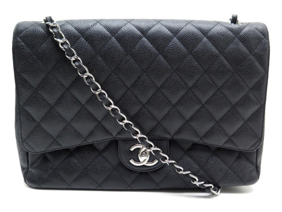 sac a main chanel timeless maxi jumbo cuir caviar noir