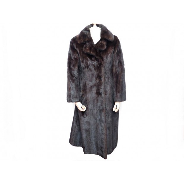 VINTAGE MANTEAU CHRISTIAN DIOR 40 EN FOURRURE DE VISON NOIR BLACK MINK FUR COAT