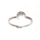 NEUF BAGUE KATE MOSS POUR FRED LUNE T 51 EN DIAMANT & OR BLANC 2GR RING 710€