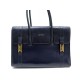 VINTAGE SAC A MAIN HERMES DRAG CUIR BLEU 