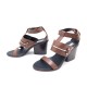 NEUF CHAUSSURES BALENCIAGA SANDALES A TALONS 410923 40 CUIR MARRON SANDALS 600€