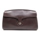 SAC GRANDE POCHETTE A MAIN RALPH LAUREN RICKY OVERSIZE CUIR MARRON CLUTCH 1300