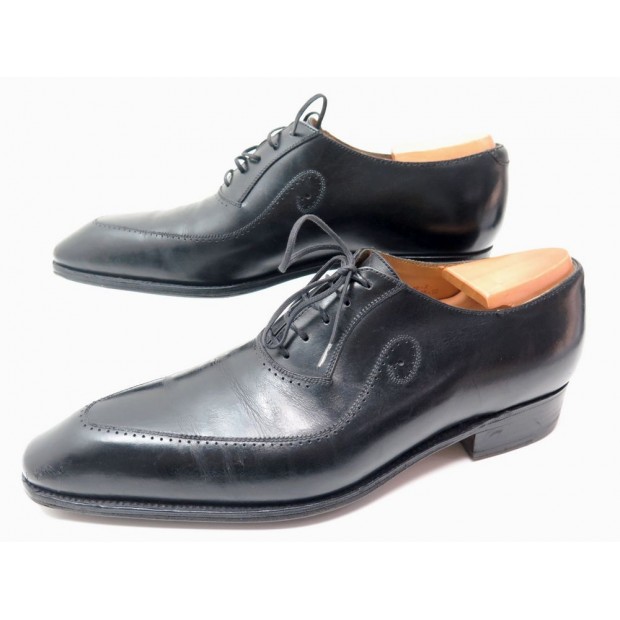 CHAUSSURES JM WESTON 435 ARABESQUE CONTI 7D 41 CUIR NOIR + EMBAUCHOIRS 875 