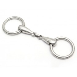 VINTAGE PORTE CLES HERMES MORS CLEF EN ARGENT MASSIF BIJOU SAC HORSEBIT KEY RING