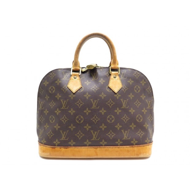 SAC A MAIN LOUIS VUITTON ALMA PM M53151 EN TOILE MONOGRAM LV BAG PURSE 1130