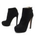 NEUF CHAUSSURES BOTTINES PRADA 1TP125F EN VEAU VELOURS NOIR 37 LOW BOOTS 800€