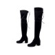 CHAUSSURES STUART WEITZMAN THE LOWLAND BOOT BOTTES CUISSARDES 36.5 EN DAIM 840€