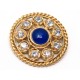 BROCHE CHANEL EN METAL DORE 