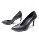 CHAUSSURES CHANEL G29822 ESCARPINS 36.5 EN CUIR NOIR LOGO CC PUMP SHOES 620€