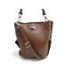 NEUF SAC A MAIN MAC DOUGLAS MEGALO-S-VESU BANDOULIERE EN CUIR MARRON BAG 299€