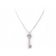 NEUF COLLIER TIFFANY & CO PENDENTIF CLE EN ARGENT MASSIF + CHAINE PERLE 255€