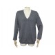 NEUF PULL ERIC BOMPARD V CLASSIQUE MO14 L 42 44 EN CACHEMIRE GRIS CASHMERE 220€