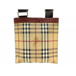 SAC A MAIN BURBERRY POCHETTE BANDOULIERE MESSENGER TOILE TARTAN CHECK BAG 490€