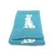 NEUF ECHARPE PRADA LAPIN EN LAINE SHETLAND BLEU SAC RABBIT SCARF BLUE WHOOL 190€