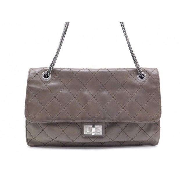  SAC CHANEL GRAND SHOPPING CUIR BEIGE 