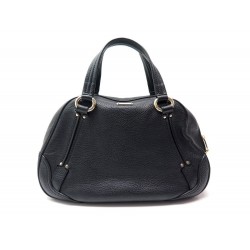 SAC A MAIN CELINE EN CUIR GRAINE NOIR BLACK LEATHER HAND BAG PURSE 1090