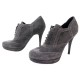 NEUF CHAUSSURES YVES SAINT LAURENT 300358 38.5 RICHELIEU EN DAIM LOW BOOTS 865€