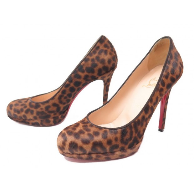 CHAUSSURES CHRISTIAN LOUBOUTIN NEW SIMPLE PUMP ESCARPINS 38.5 LEOPARD SHOES 565€