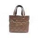 SAC A MAIN CHANEL SHOPPING PM TOILE ENDUITE 