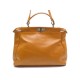 SAC A MAIN FENDI PEEKABOO 8BN210 GM CUIR ORANGE BANDOULIERE LARGE HAND BAG 3500€