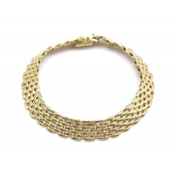 NEUF BRACELET MAILLE PANTHERE EN OR JAUNE 18K 19.3GR YELLOW GOLD 750 STRAP