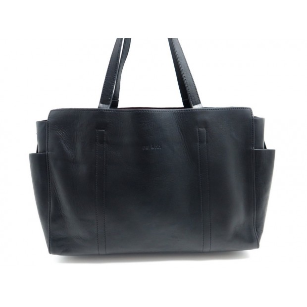 NEUF SAC A MAIN NAT & NIN DAKOTA PORTE EPAULE EN CUIR NOIR HAND BAG PURSE 209€