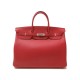 NEUF SAC A MAIN HERMES BIRKIN 40 CM CUIR TAURILLON ROUGE GARANCE 