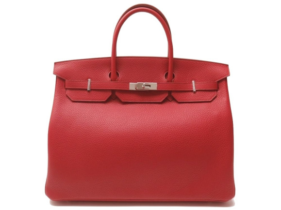  sac a main hermes birkin 40 cuir taurillon rouge