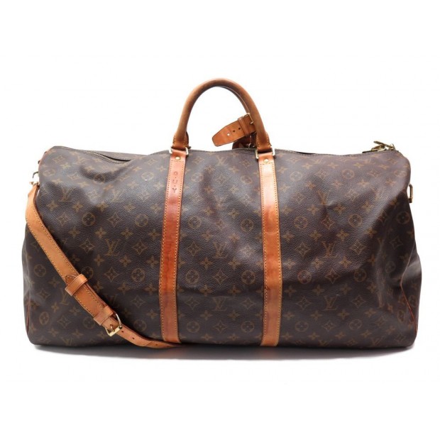 SAC DE VOYAGE A MAIN LOUIS VUITTON KEEPALL 60 BANDOULIERE M41412 MONOGRAM 1380€