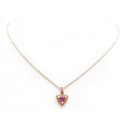  COLLIER PENDENTIF MAUBOUSSIN OR ROSE DIAMANTS 