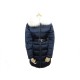 MANTEAU DOUDOUNE PRADA FEMME BLEUE 38 COL FOURRURE DE RENARD NATUREL 