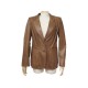 VESTE YVES SAINT LAURENT CUIR MARRON 