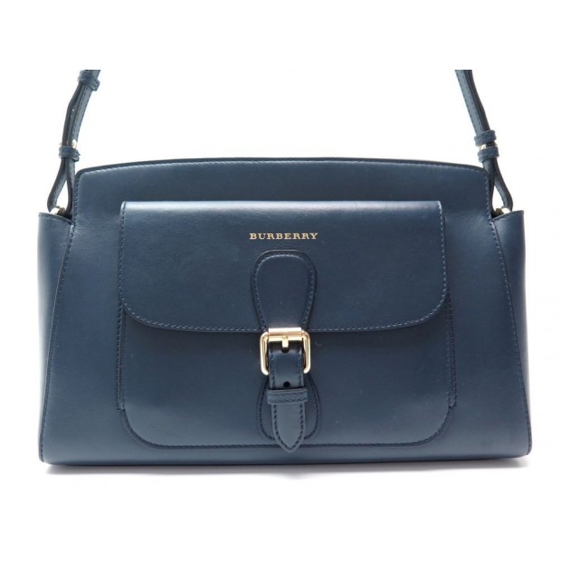  SAC A MAIN BURBERRY CUIR BLEU 