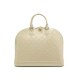 SAC A MAIN LOUIS VUITTON ALMA GM EN CUIR VERNI CREME HAND BAG PURSE 2900€