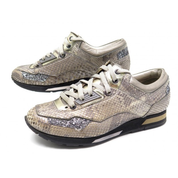  PAIRE DE CHAUSSURE LANVIN PYTHON BASKET 37 