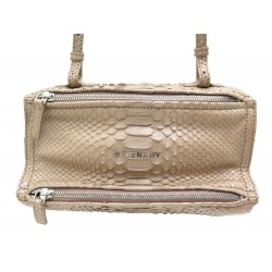 NEUF SAC GIVENCHY PANDORA CUIR PYTHON BEIGE 