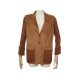 VESTE HERMES DAIM MARRON 