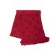 ECHARPE LOUIS VUITTON LOGOMANIA M72432 ROUGE RUBIS MONOGRAM SCARF 320€