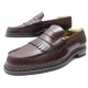 NEUF CHAUSSURES HESCHUNG MOCASSINS HELIX 8.5 42.5 EN CUIR BORDEAUX SHOES 473€