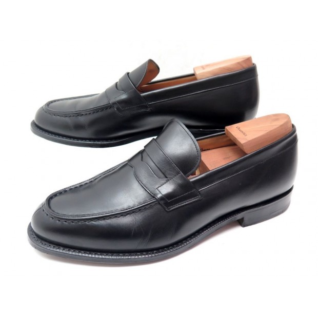 CHAUSSURES CHURCH'S DARWIN MOCASSINS 9.5F 43.5 CUIR NOIR EMBAUCHOIRS SHOES 662€