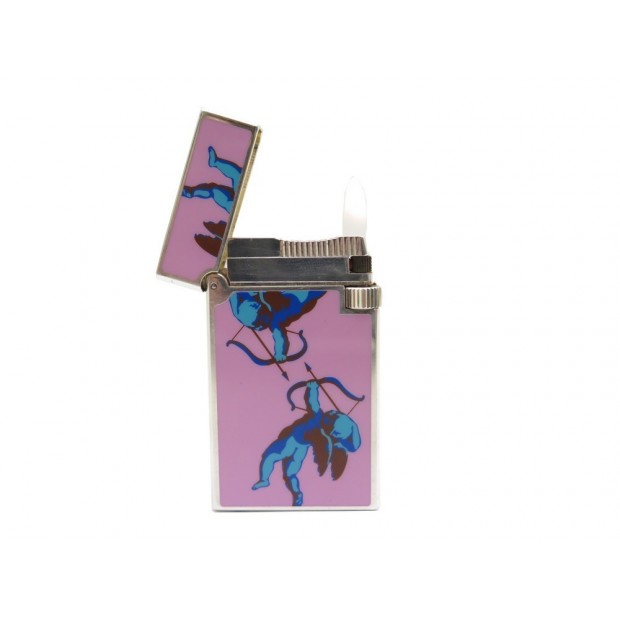 BRIQUET ST DUPONT CUPIDON COLLECTION FANTAISIES ANGES EN LAQUE LIGHTER 750€