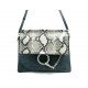 NEUF SAC A MAIN CHLOE FAYE 3S1126 EN DAIM PYTHON BLEU DEER HAND BAG PURSE 1850€