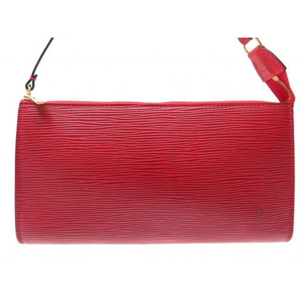 NEUF SAC A MAIN LOUIS VUITTON POCHETTE ACCESSOIRES EN CUIR EPI ROUGE CLUTCH 560€