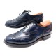 CHAUSSURES CHURCH'S BURWOOD RICHELIEU 9F 43 EN CUIR VERNIS BLEU EMBAUCHOIRS 692€