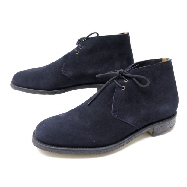 CHAUSSURES CHURCH'S SAHARA 9F 43 CHUKKA DAIM SUEDE BLEU NAVY EMBAUCHOIRS 452€