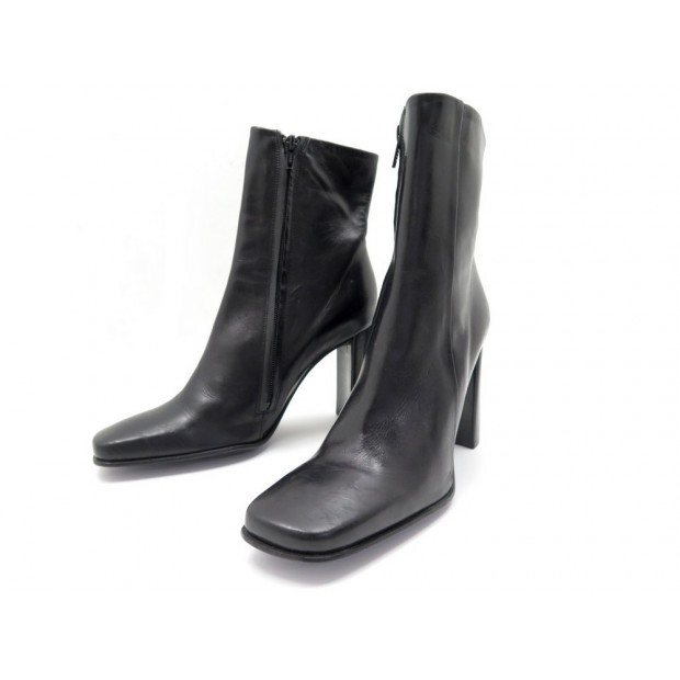 POUR ANALYSE BOTTINES FREE LANCE CUIR NOIR 36.5 