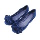 NEUF CHAUSSURES BALLERINES LOUIS VUITTON 37.5 VELOURS BLEU 