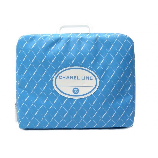 NEUF SAC DE VOYAGE CHANEL LINE AIR 2016 COLLECTOR TOILE BLEUE TRAVEL HAND BAG